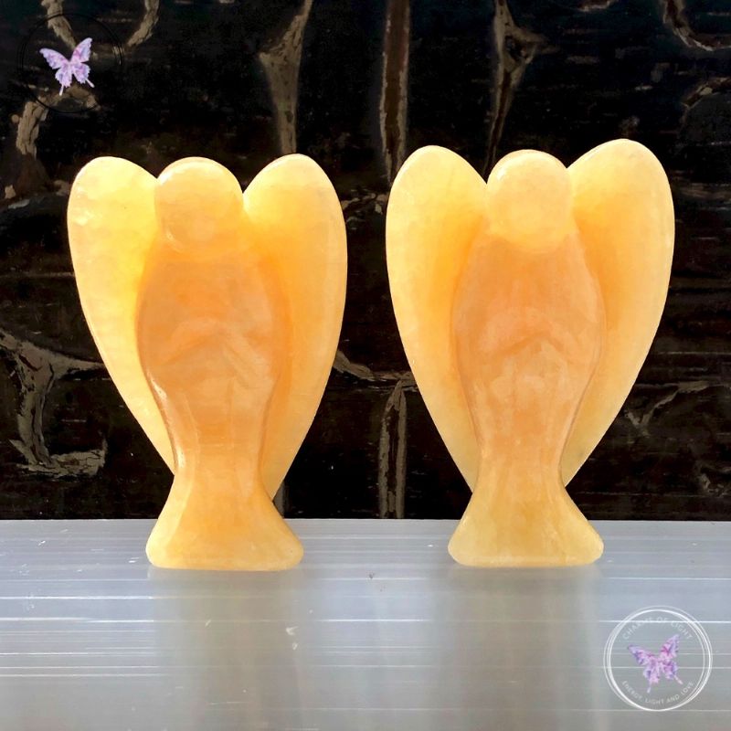 Honey Calcite Gemstone Crystal Angel